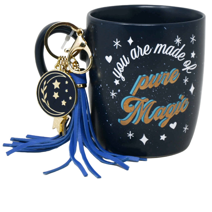 18oz NAVY YOU ARE MADE OF PURE MAGIC MUG W/KEYCHAIN C/P 16