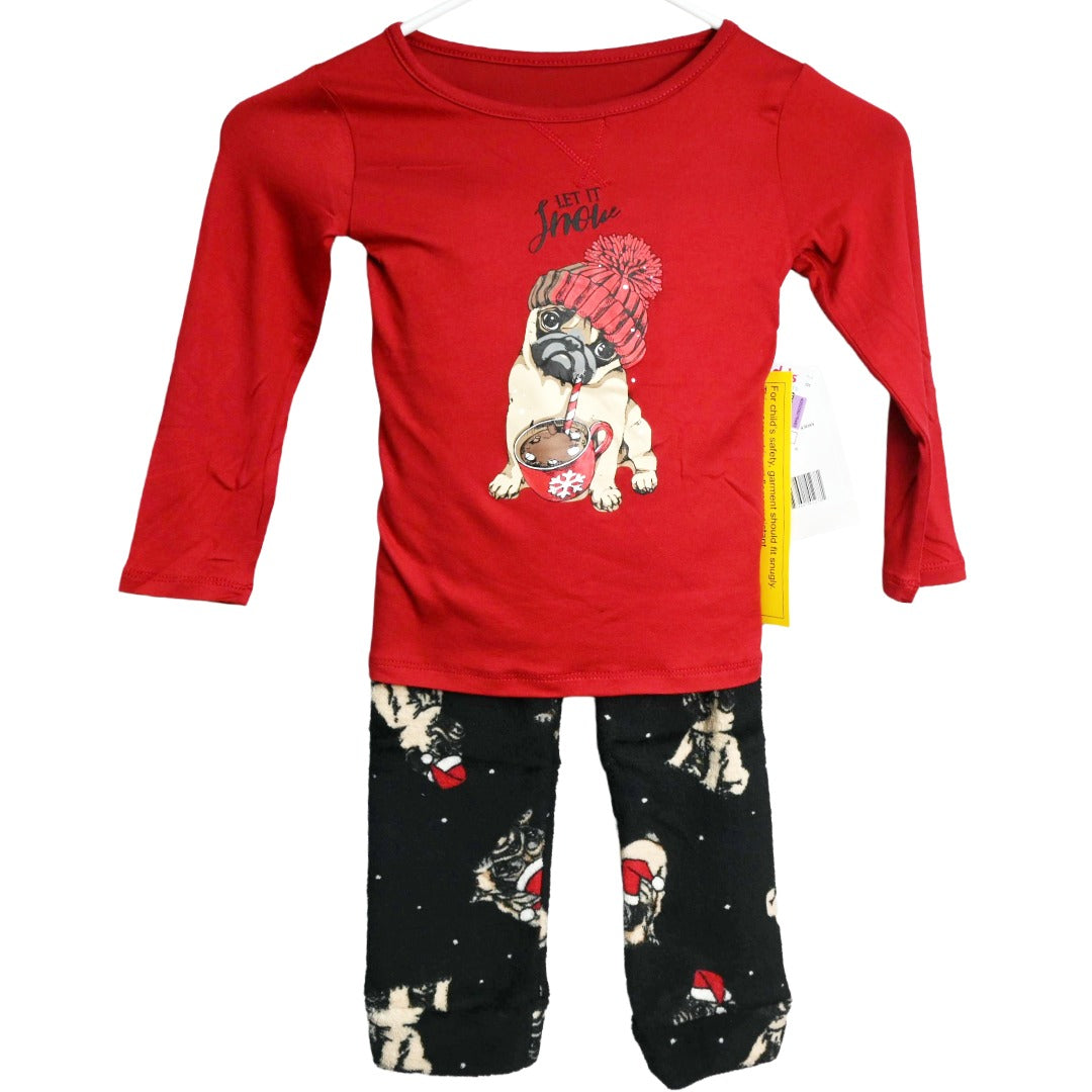 Red Blk 2pc Pajama Set C/P 36 Christmas