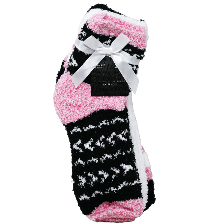 3pk XOXO LADIES ASST COZY SOCKS SIZE 4-10 C/P 48