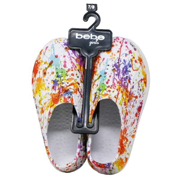 BEBE WHITE MULTI TODDLER GIRLS PRINTED EVA WATER SHOES C/P 12