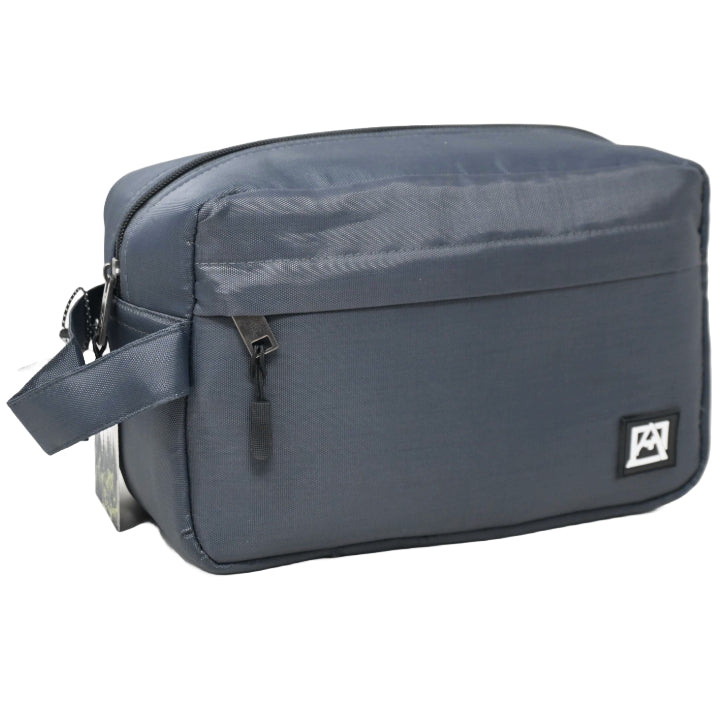 *OUTSIDE OF CA* AVALANCHE MEN GREY TOILETRY BAG C/P 16
