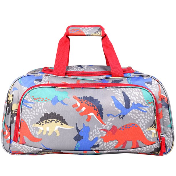 22" DINOSAUR PRINT DUFFLE BAG C/P: 3