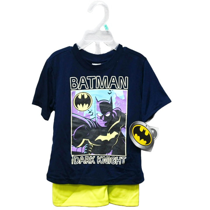 2pc 2T-4T BATMAN KIDS SHORTS SET C/P 36