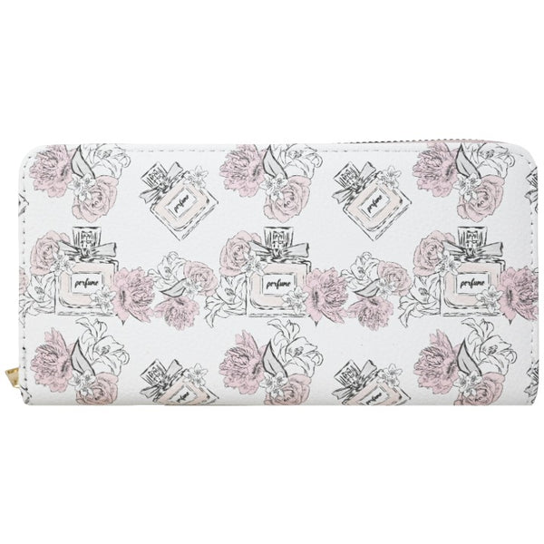 Wht Perf Zip Wallet C/P 100 Blush Crush