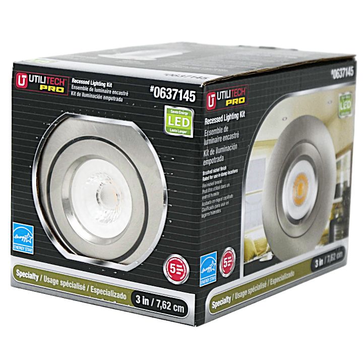 3" Rec Lighting Kit White Trim (637145) UTILITECH C/P 4