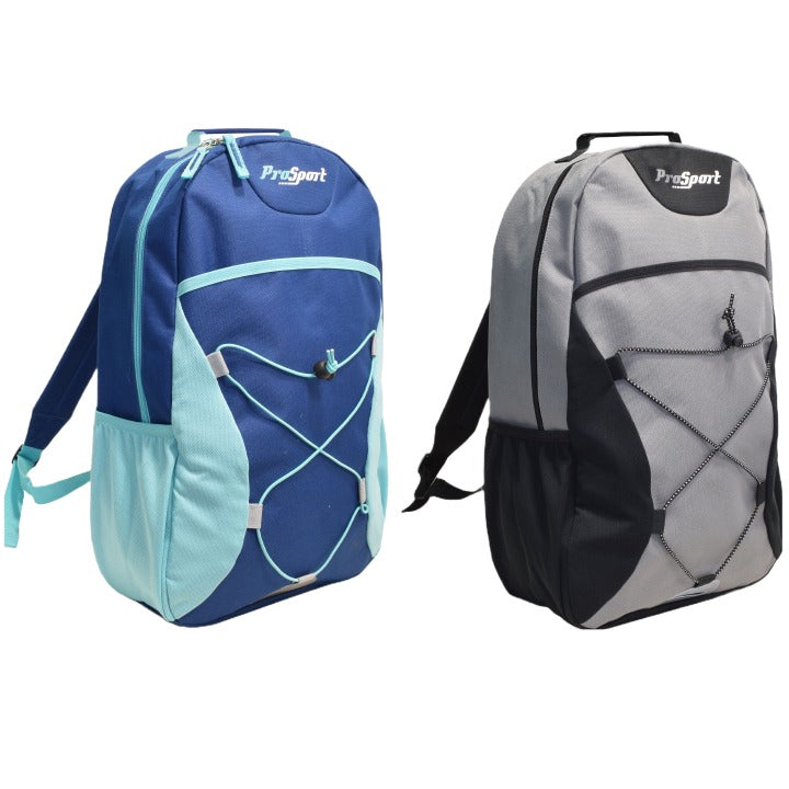 19" BUNGEE BACKPACK 2-ASST COLORS C/P 24