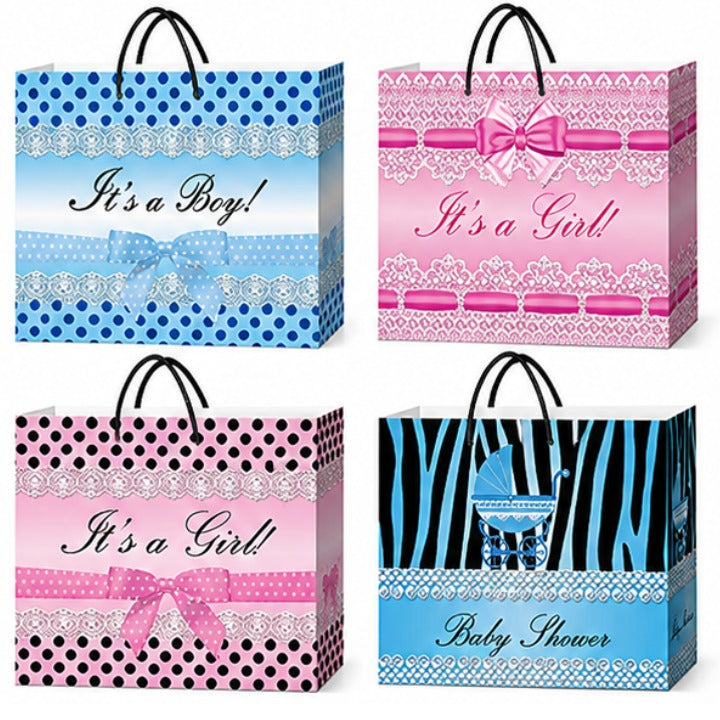 4 Asst Lg Baby Dia Bag C/P 144