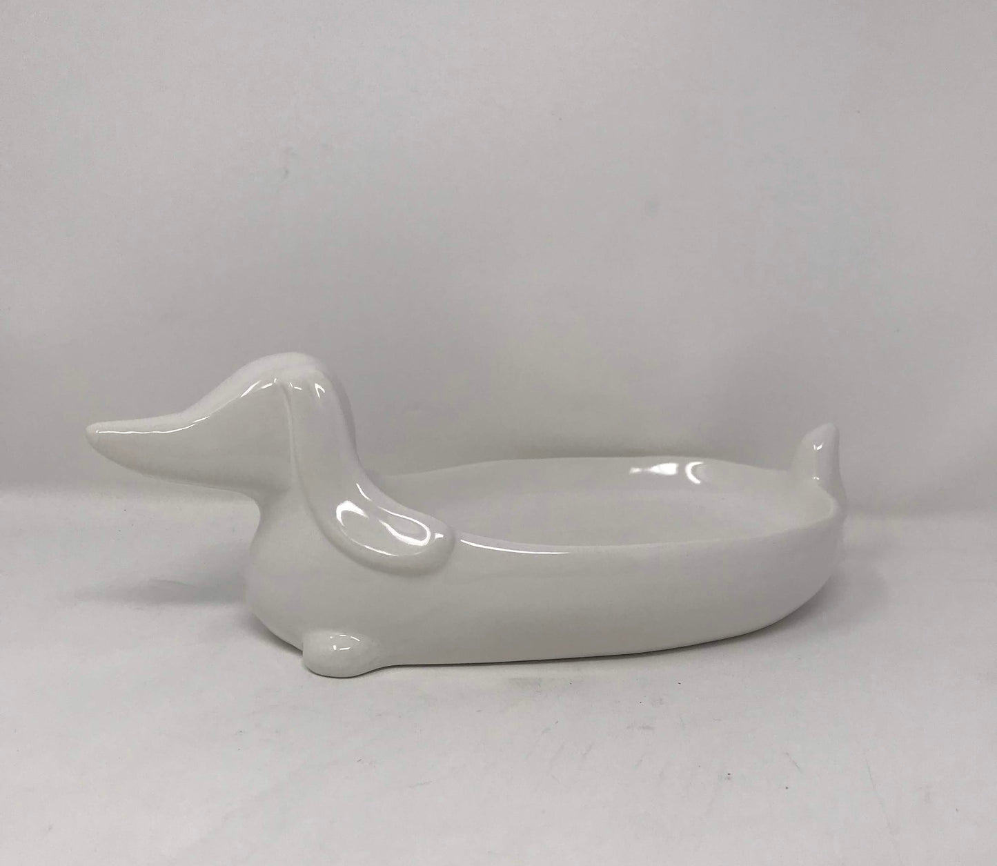 11.7X7.7X4" DACHSHUND BOWL C/P 8