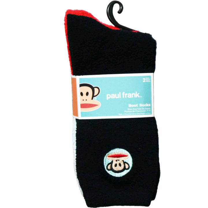 2pk WOMEN PAUL FRANK CLASSIC BOOT SOCKS SIZE 9-11 C/P 60