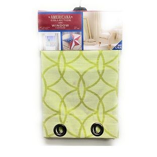 54" X 84" LIME GREEN WINDOW CURTAIN C/P 6