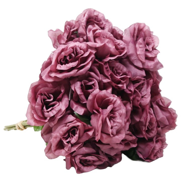 Mauve Rose Bush 6 Flowers C/P 288