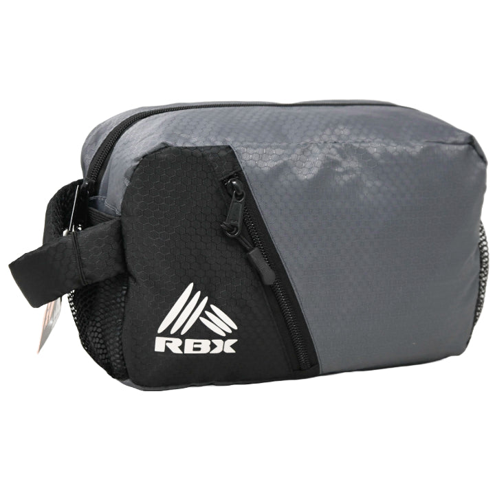 *OUTSIDE OF CA* LRG GRAY MEN RBX BLACK TOILETRY BAG C/P 16