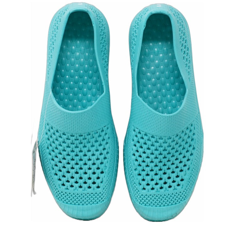 KATIE TURQUOISE SOLID WOMEN SHOES ASST SIZE C/P 12