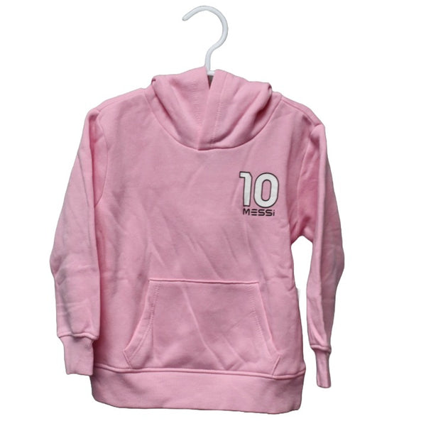 BOYS PINK MESSI LEGEND PULLOVER HOODIE 3-ASST SIZE 2T,3T,4T C/P 24