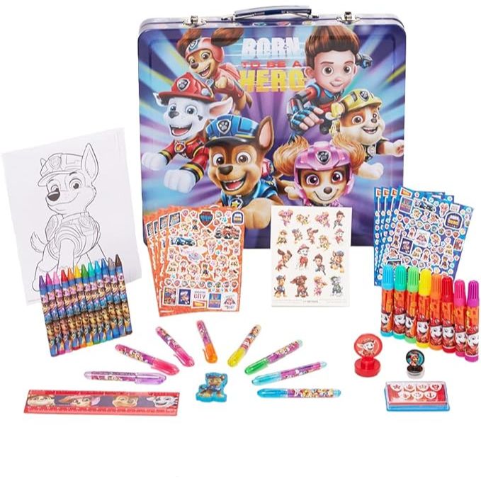 PAW PATROL MOVIE ACTIVITY TIN SET C/P 4
