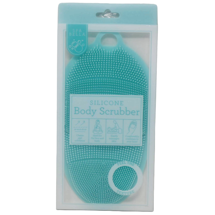 GREEN SILICONE BODY SCRUBBER C/P 72
