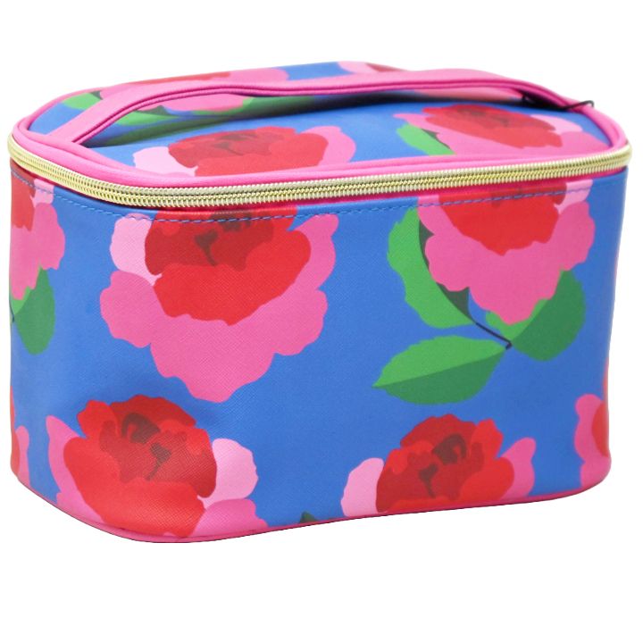 *OUTSIDE OF CA* PRINTED COSMETIC TRAIN CASE C/P 20