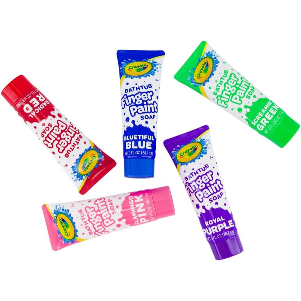 3oz CRAYOLA BATHTUB FINGER PAINT C/P 45