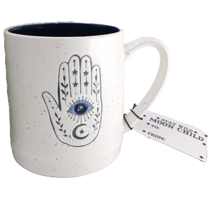 22oz SPECKLE BLUE INNER HAMSA MUG C/P 24