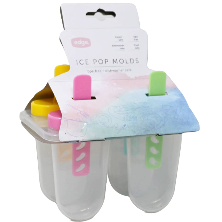 Edge 4pk Popsicle Mold Multicolor Handles C/P 120