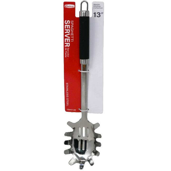13" SS Spaghetti Server w/Soft Handle C/P 96 Kocina
