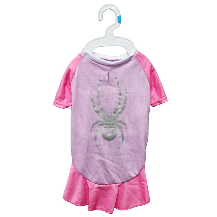 XS-MED. PINK SPYDER DOG SUMMER TEE AND DRESS C/P 48