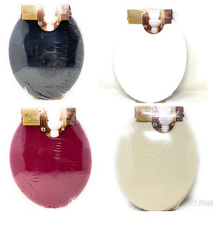 TOILET SEAT WITH COVER ASSORTED C/P 12