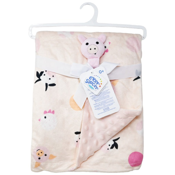 2pc Ecr Blanket PLovey Set C/P 36 Exersaucer