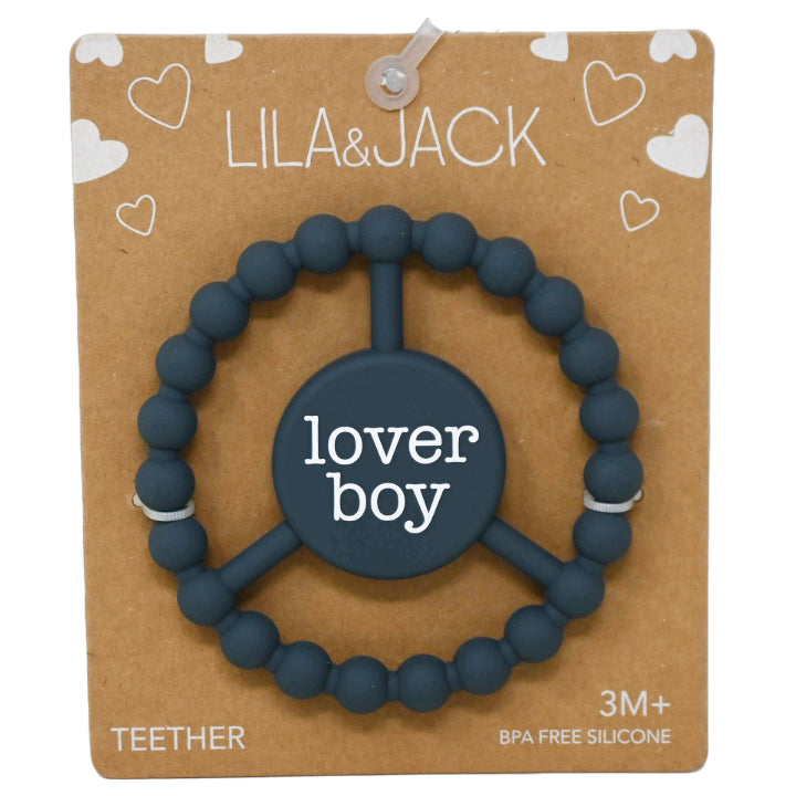 1pc Silicone Peace Teether - Navy "Lover Boy" C/P 100
