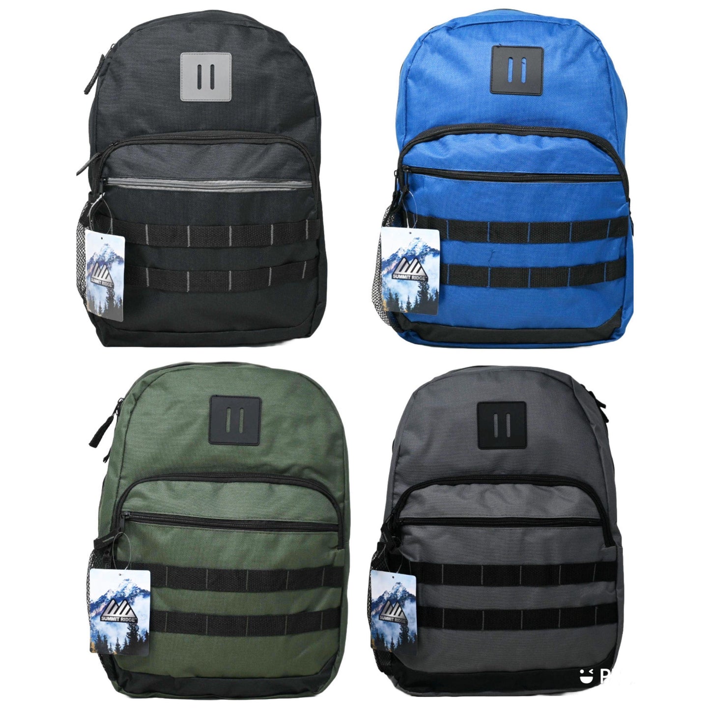17" BOYS BACKPACK 4-ASST COLORS C/P 24