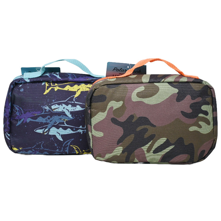 COOLER LUNCH BAGS 2-ASST PRINTS C/P 24