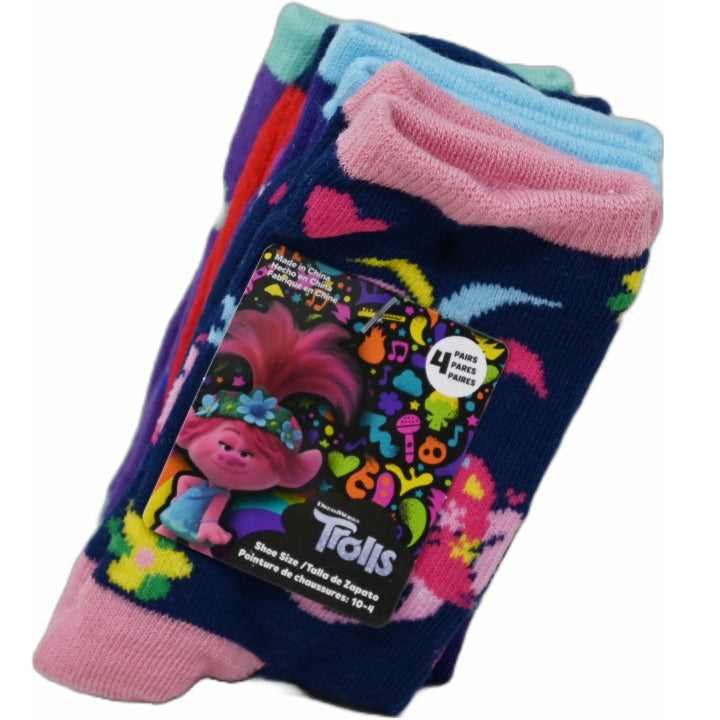 4pk 6-8 TROLLS 2 MOOD CREW SOCKS C/P 30