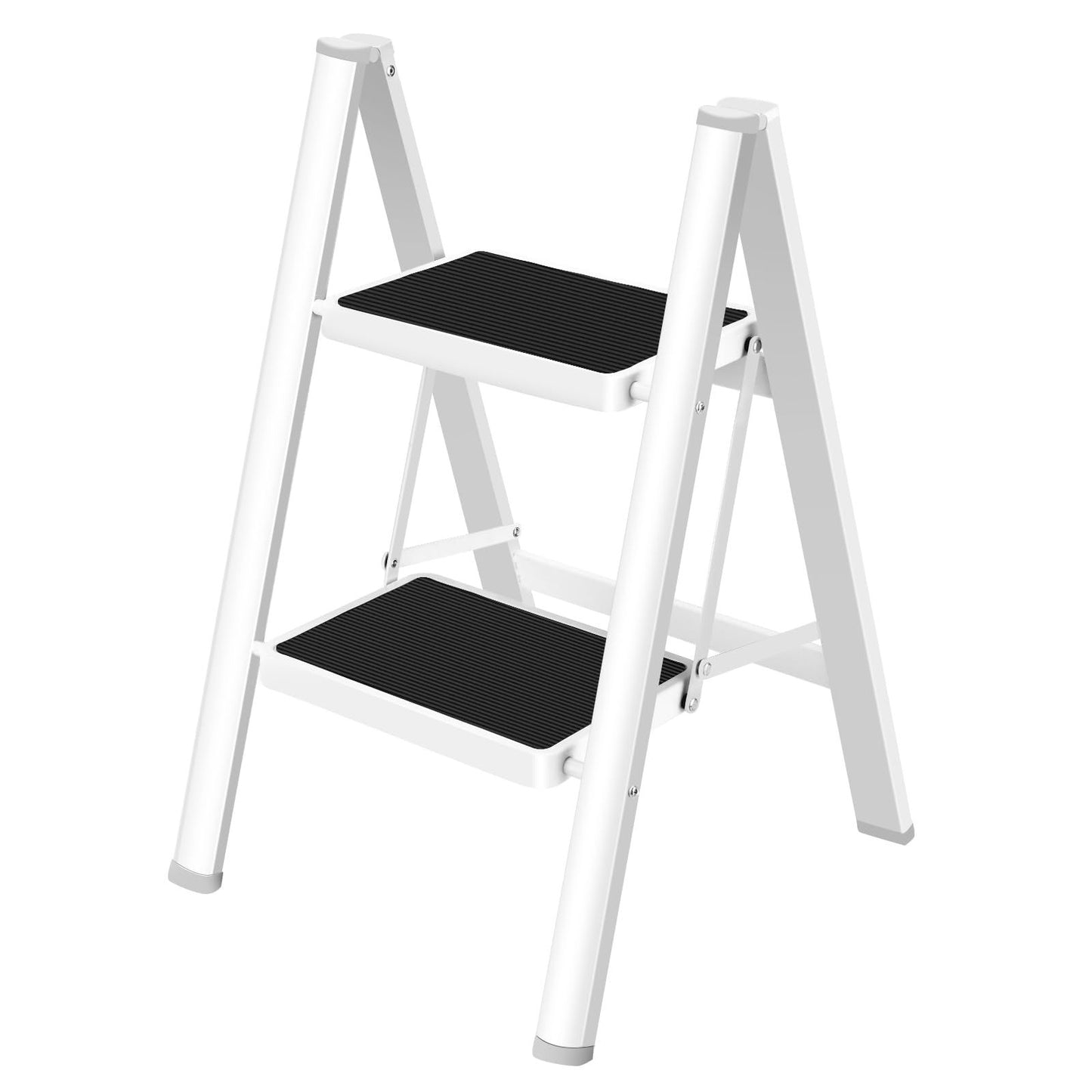 White 2-Step Ladder Folding Stool (No UPC) Soctone C/P 1