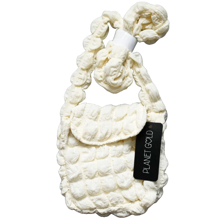 IVORY QUILTED CROSS BODY HANDBAG C/P 12