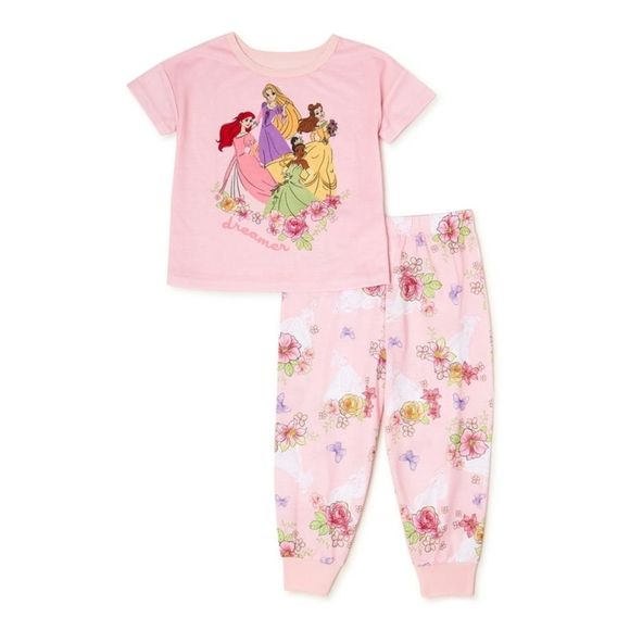 2pc PRINCESS FAM DREAMER GIRL PAJAMA SET ASST SIZE C/P 7