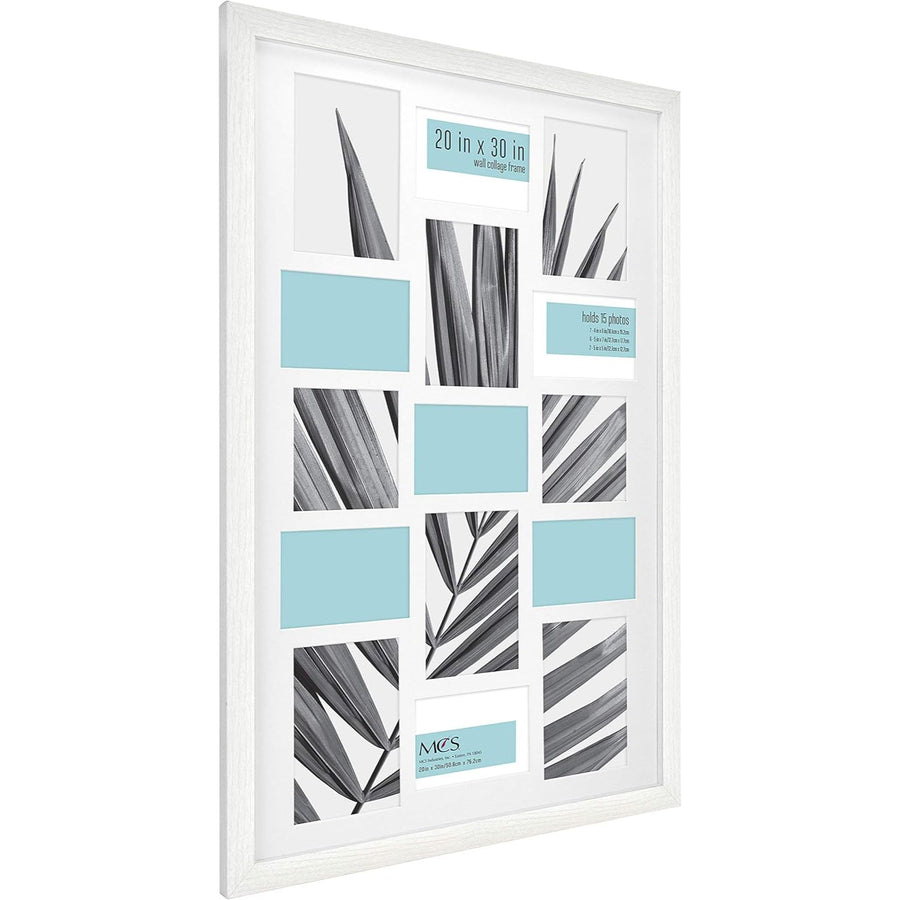 2pk 20"x30" COLLAGE WHT STUDIO FRAME WOODGRAIN C/P 1
