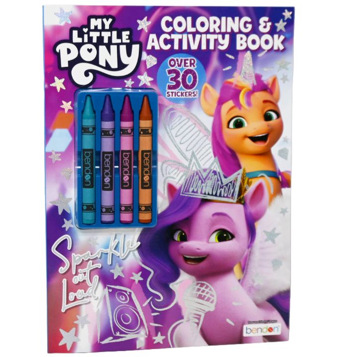 MY LITTLE PONY G5 C&A WITH CRAYONS & STICKERS C/P 24