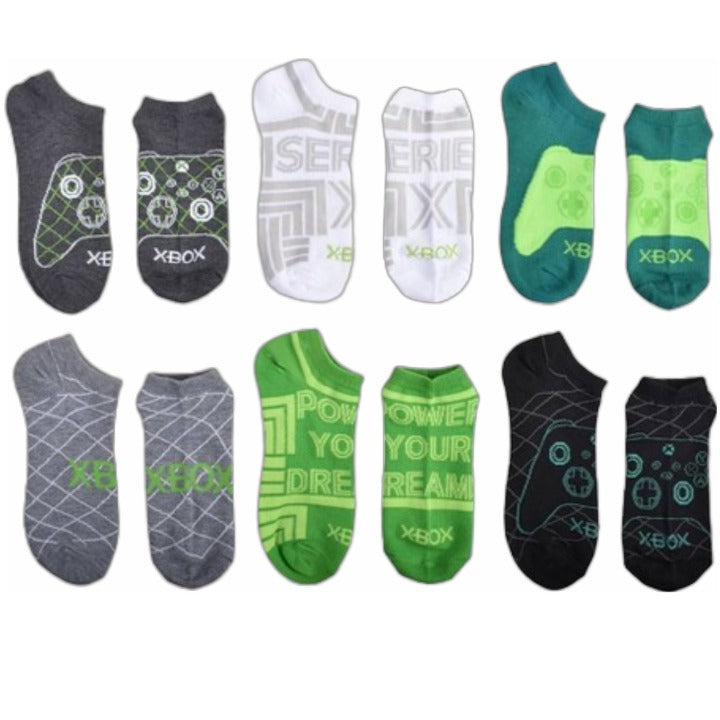 6pk X-BOX POWER YOUR DREAMS NS SOCKS C/P 12