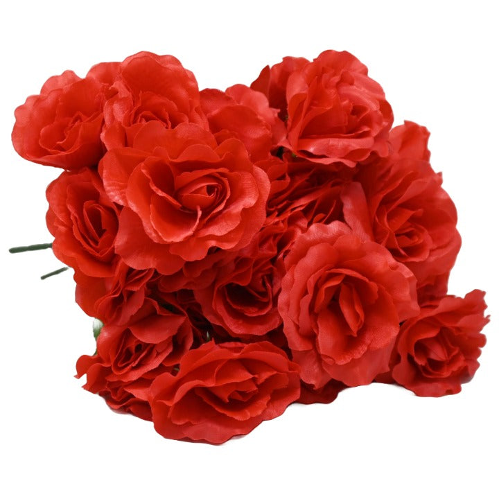 Red Rose Bush 6 Flowers C/P 288