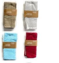 3pk Chevron Kitchen Towels, 15x25in, 100% Cotton C/P 24