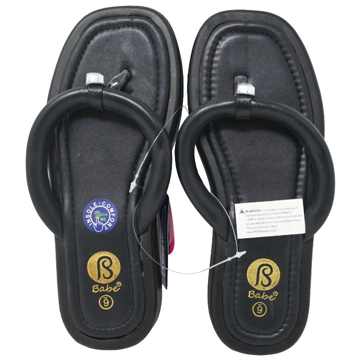 *OUTSIDE OF CA* BLACK WOMEN SANDAL 5-ASST SIZE C/P 15