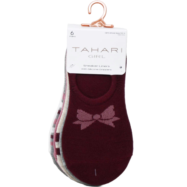 6pk TAHARI GIRLS SNK LINER PATTERN LINER SIZE 6-8 ASST COLOR/PRINT C/P 60
