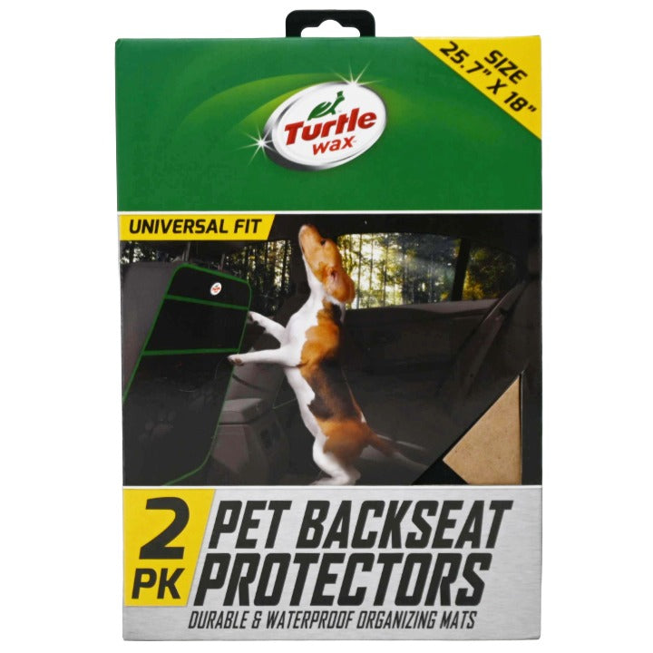 2PK PET BACKSEAT PROTECTORS 25.7"X18" C/P 36 TURTLE WAX