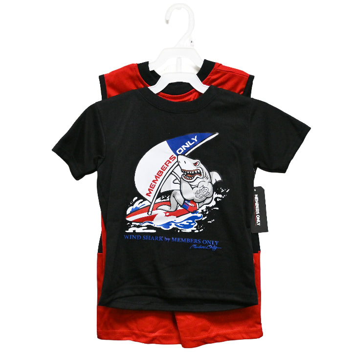 3pc MEMBERS ONLY BOYS SHORT SET 3-ASST SIZE C/P 12