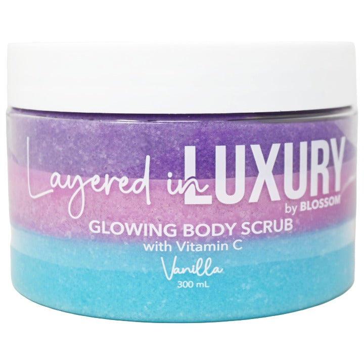 Vanilla 10.14oz Glowing Body Scrub Balm w/Vitamin C BLOSSOM Layered in LUXURY C/P 24