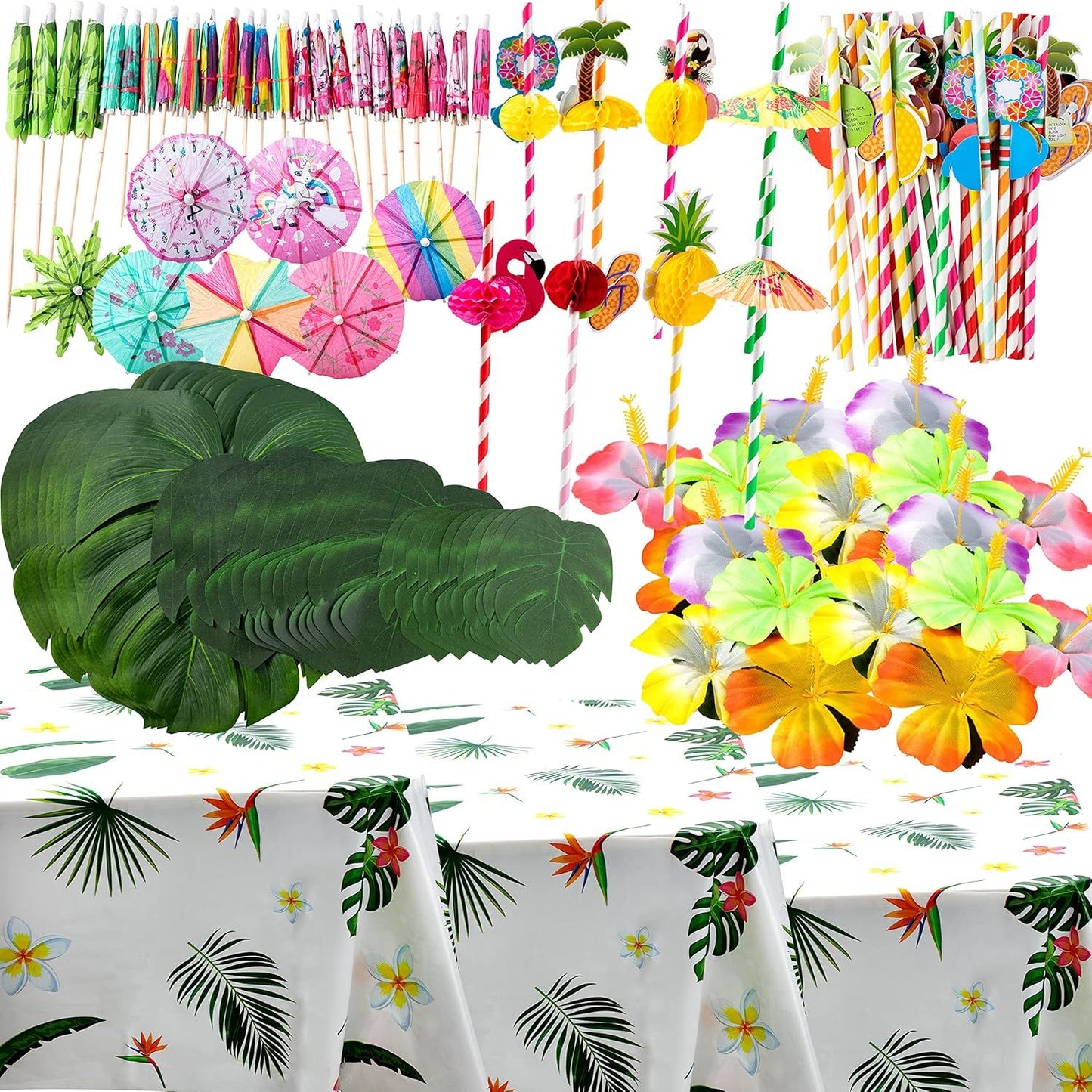 111pc Tropical Party Set Summer Luau C/P 24
