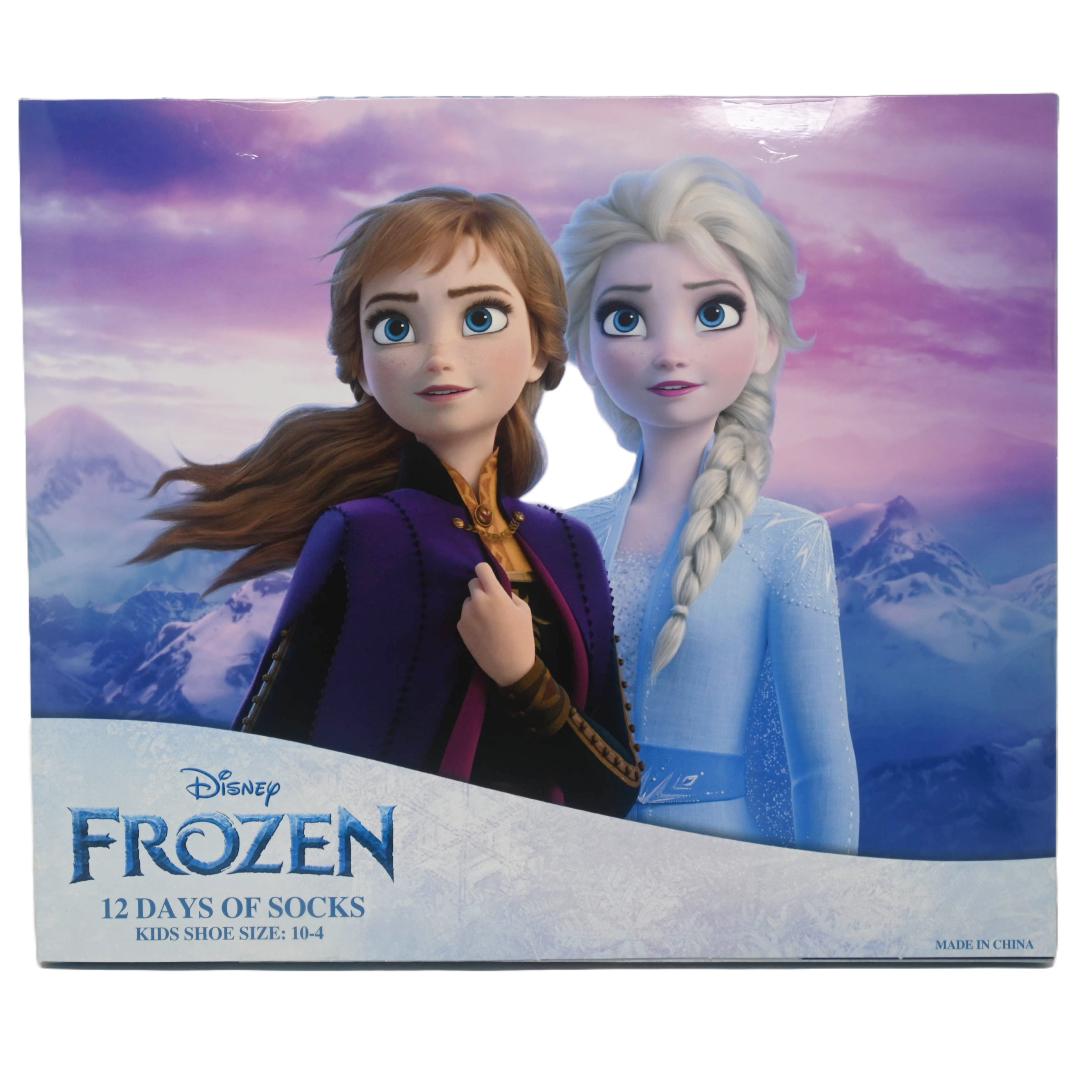 FROZEN 2 SIZE 4-6 12-DAYS OF SOCKS BOX SET C/P 12
