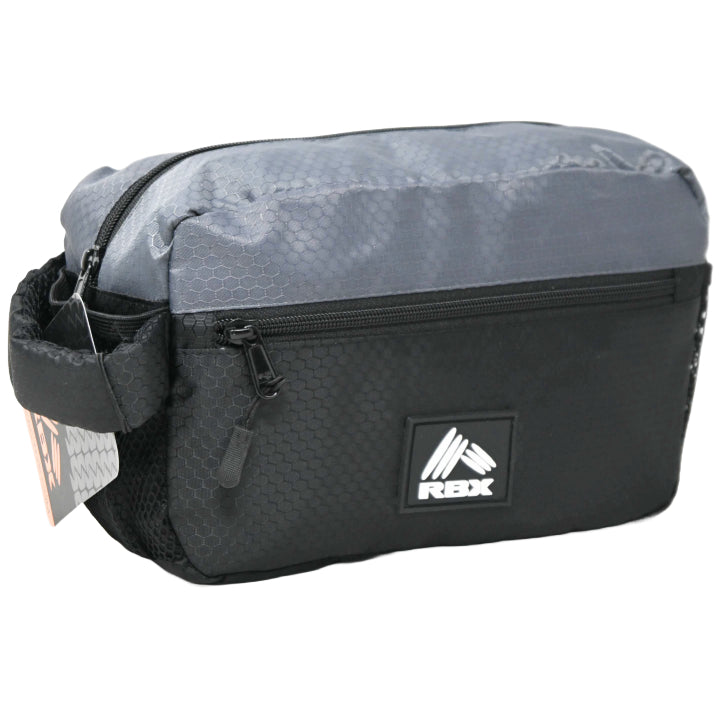 *OUTSIDE OF CA* LRG/GRY MEN RBX BLACK TOILETRY C/P 16