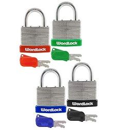 WORDLOCK MATCH KEY PADLOCK C/P 32