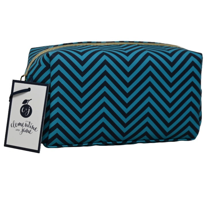 *OUTSIDE OF CA* LARGE CHEVRON PRINTED PENCIL CASE C/P 40